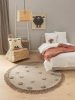 Gyerekszőnyeg Carlson Taupe o 120 cm kerek