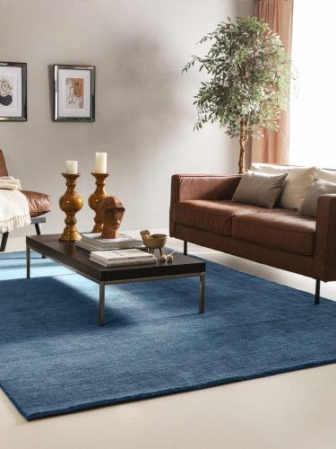 Wool Rug Jamal Blue 160x230 cm