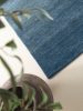 Wool Rug Jamal Blue 80x250 cm