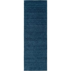 Wool Rug Jamal Blue 80x300 cm