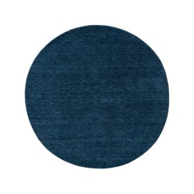 Wool Rug Jamal Blue ø 120 cm round