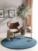 Wool Rug Jamal Blue ø 160 cm round