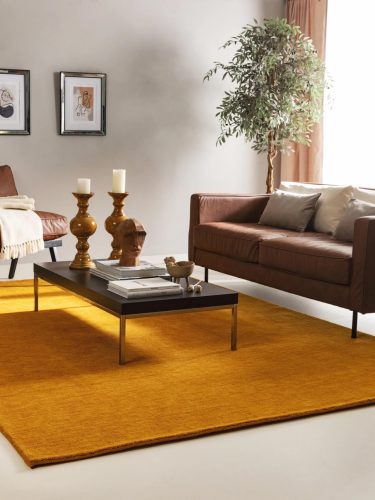 Wool Rug Jamal Yellow 120x170 cm