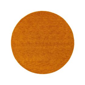 Round Wool Rug Jamal Yellow ø 120 cm round