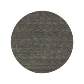 Round Wool Rug Jamal Grey ø 120 cm round