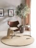 Round Wool Rug Jamal Cream ø 160 cm round