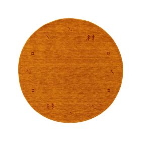 Round Wool Rug Jamal Yellow ø 160 cm round