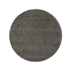 Round Wool Rug Jamal Grey ø 160 cm round