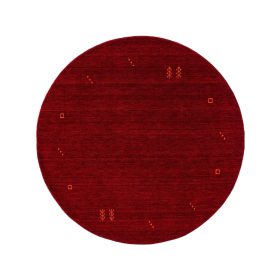 Round Wool Rug Jamal Red ø 160 cm round