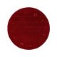 Round Wool Rug Jamal Red ø 160 cm round