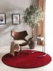 Round Wool Rug Jamal Red ø 200 cm round