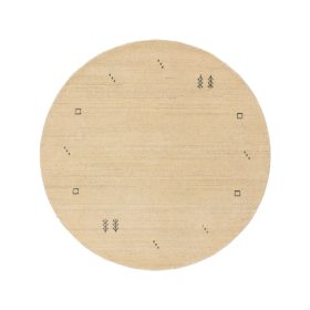 Round Wool Rug Jamal Cream ø 160 cm round