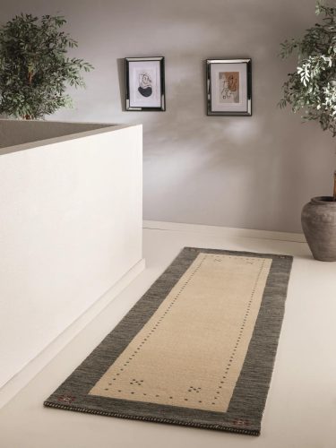 Wool Runner Jamal Beige/Grey 80x300 cm