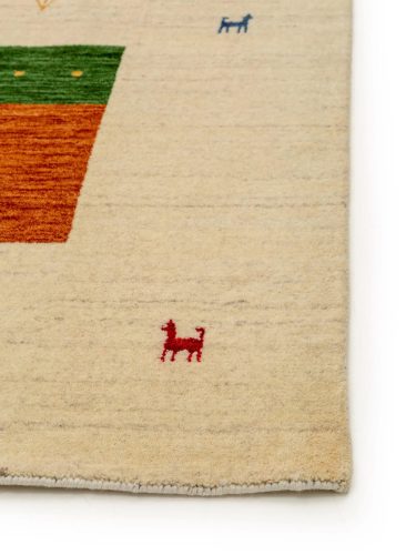 Wool Rug Jamal Multicolour/Beige 80x150 cm