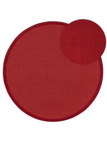 Szizál szőnyeg Sana Red o 150 cm kör alakú