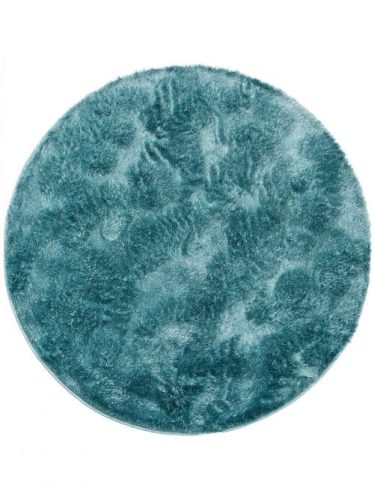 Shaggy szőnyeg Francis Turquoise o 200 cm kör alakú
