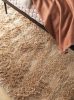 Shaggy szőnyeg Sophia Beige 15x15 cm minta