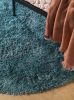 Shaggy szőnyeg Sophia Blue o 120 cm kör alakú