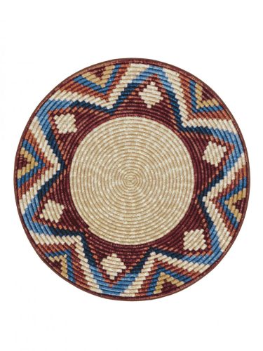 Kül- és beltéri kör alakú szőnyeg Kenya Multicolour o
