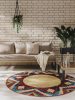 In- & Outdoor Round Rug Kenya Multicolour ø 160 cm round