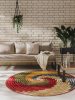 In- & Outdoor Round Rug Kenya Multicolour ø 160 cm round
