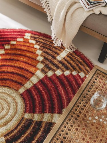 In- & Outdoor Round Rug Kenya Multicolour ø 160 cm round