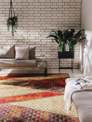 In- & Outdoor Rug Kenya Beige/Red 120x180 cm