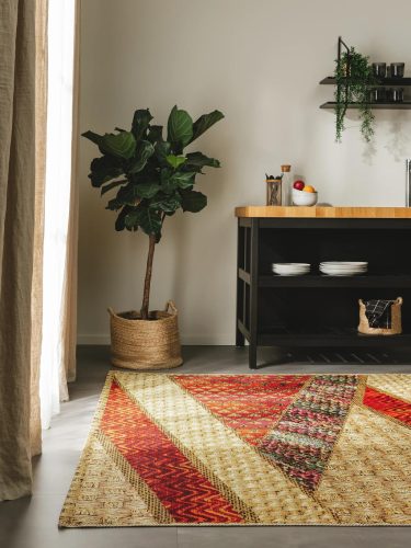 In- & Outdoor Rug Kenya Beige/Red 120x180 cm