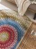 Kül- és beltéri kör alakú szőnyeg Kenya Multicolour o