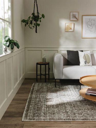 Flat Weave Rug Frencie Grey 80x165 cm