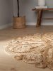 Juta szőnyeg Kamala natural o 120 cm kör alakú