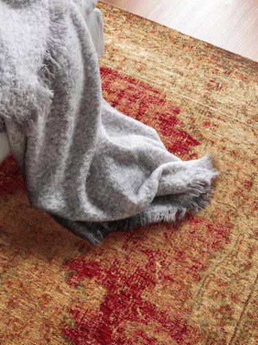 Flat Weave Rug Stay Beige/Red 15x15 cm Sample