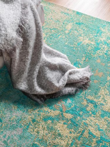 Flat Weave Rug Stay Turquoise 80x165 cm