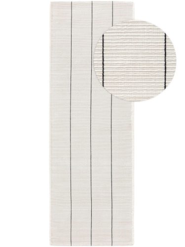 Újrahasznosított anyagból készült szőnyeg Gaia White 80x250