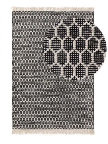 Kül- és beltéri szőnyeg Mimpi White/Black 250x350 cm