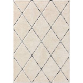 Aimee shaggy szőnyeg Cream/Charcoal 15x15 cm Mintadarab