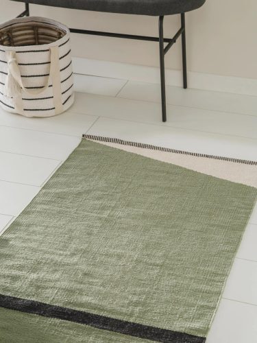 Cotton Rug Lenny Green 70x200 cm