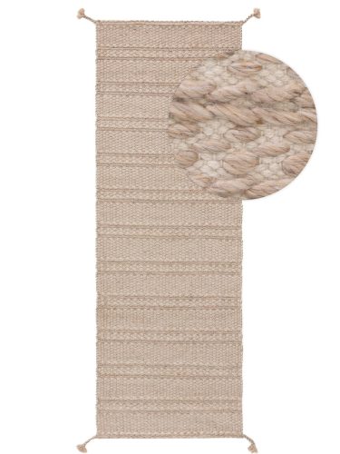 Újrahasznosított anyagból készült szőnyeg Rene Beige 70x200