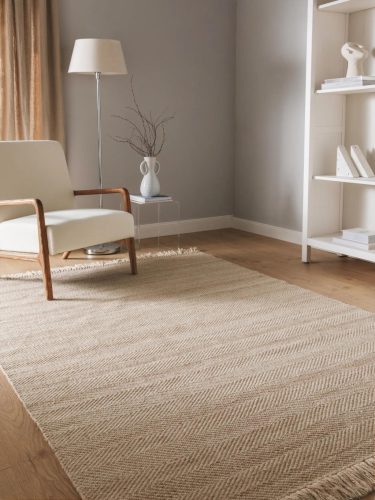 Wool Rug Lars Beige 120x170 cm