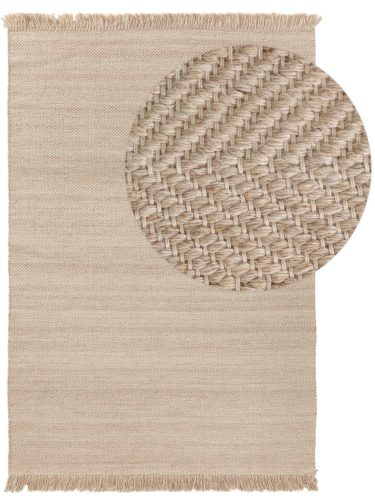 Gyapjúszőnyeg Lars Beige 15x15 cm Mintadarab