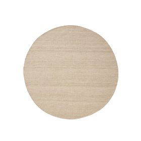 Wool Rug Lars Beige ø 250 cm round