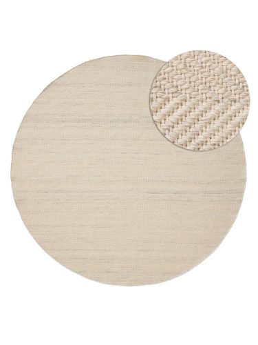 Gyapjúszőnyeg Lars Cream ø 250 cm round