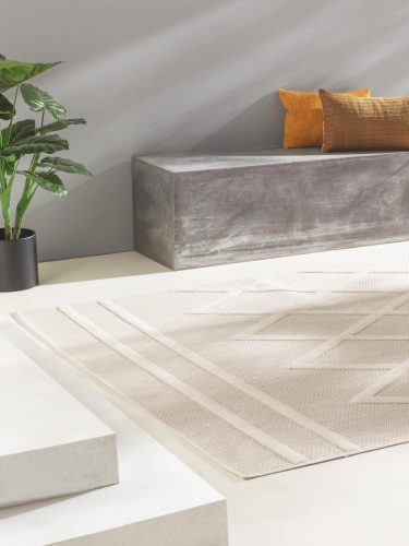 In- & Outdoor Rug Bonte Cream 200x290 cm