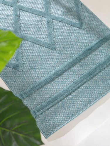 In- & Outdoor Rug Bonte Turquoise 75x220 cm