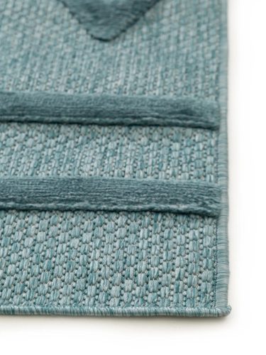 In- & Outdoor Rug Bonte Turquoise 75x220 cm