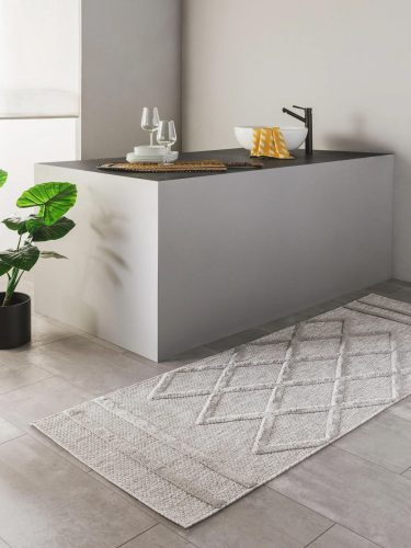 In- & Outdoor Rug Bonte Light Grey 75x220 cm