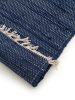 Rug made from recycled material Tom Dark Blue 70x200 cm