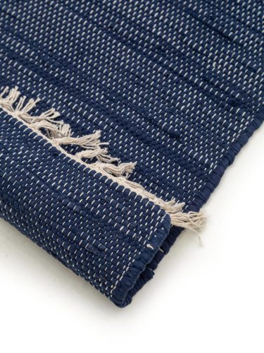 Rug made from recycled material Tom Dark Blue 80x300 cm