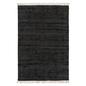 Rug made from recycled material Tom Black 80x150 cm