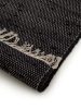 Rug made from recycled material Tom Black 80x250 cm